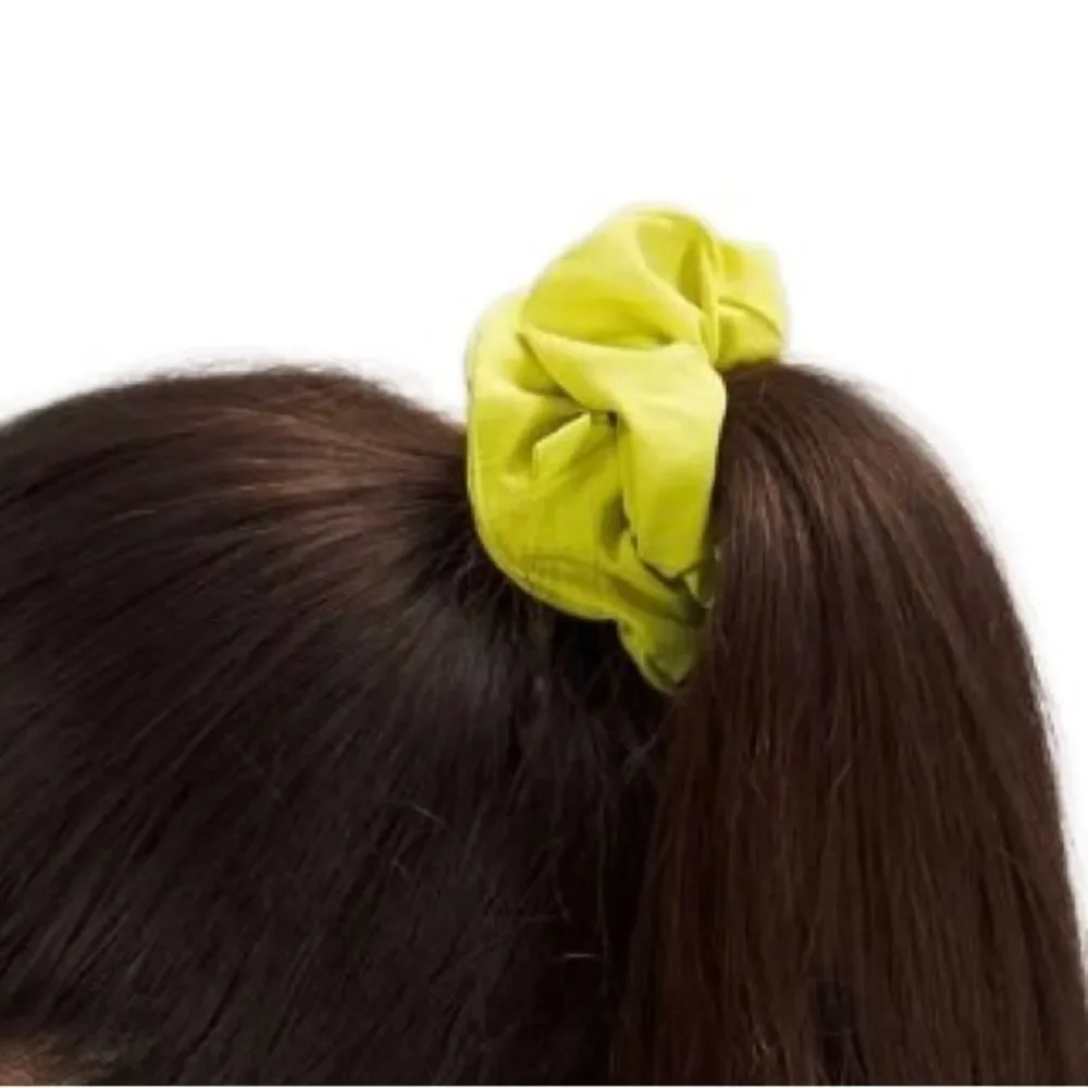 2 Lululemon Uplifting Scrunchies: Yellow Serpentine AND Golden Lime